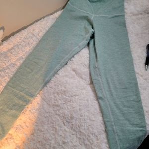 DYI Moss green, space dye, high waisted leggings. Size S